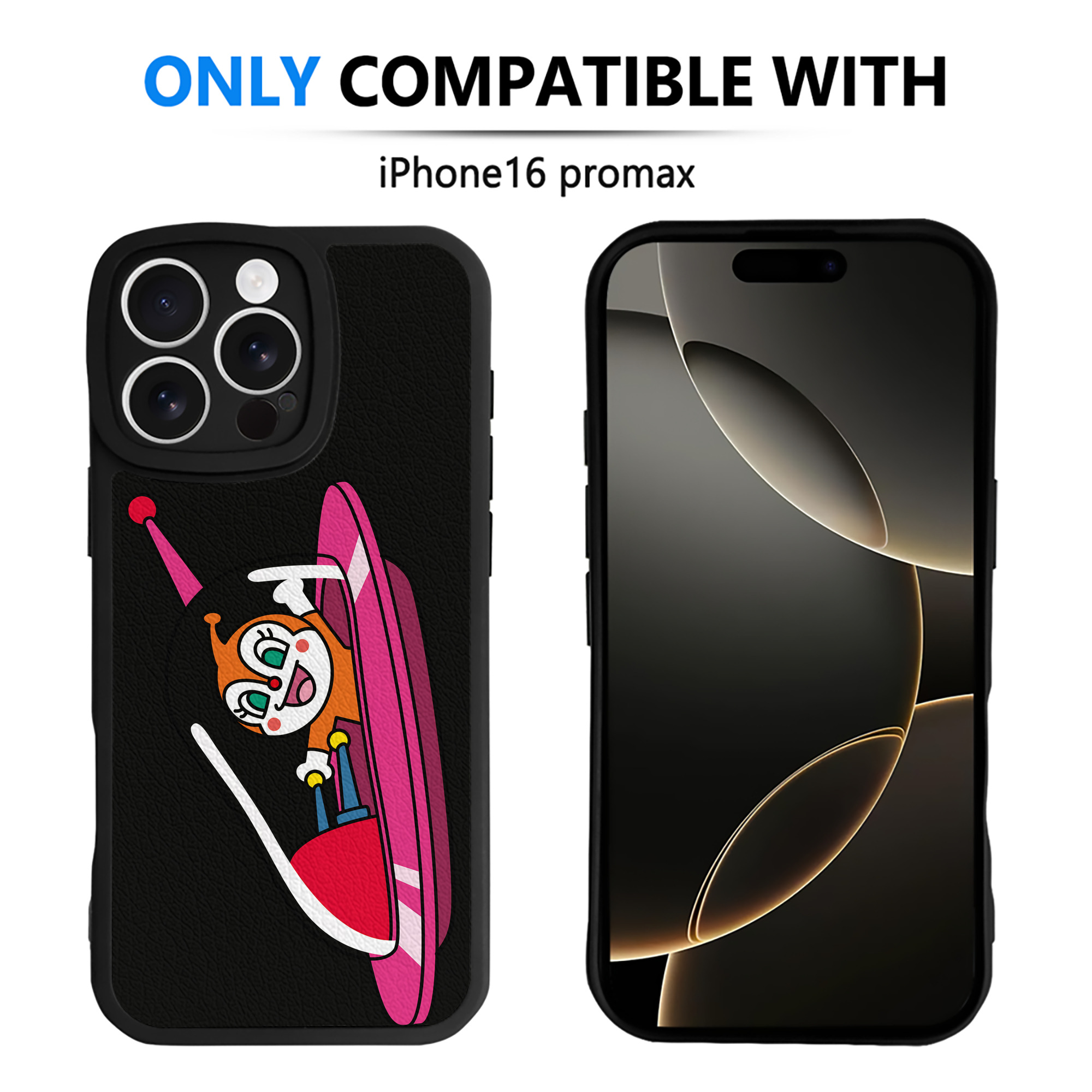 （画像用） アンパンマン Anpanman 【iPhone 16シリーズ対応】シリコンスマホケース（レザー調） 材質：シリコン